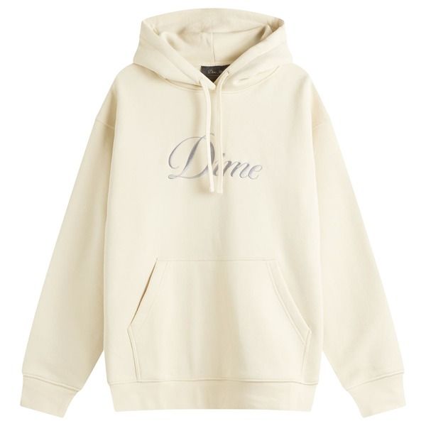 ダイム メンズ アウター パーカー スウェット ロゴ Dime Cursive Logo Hoodie Fog