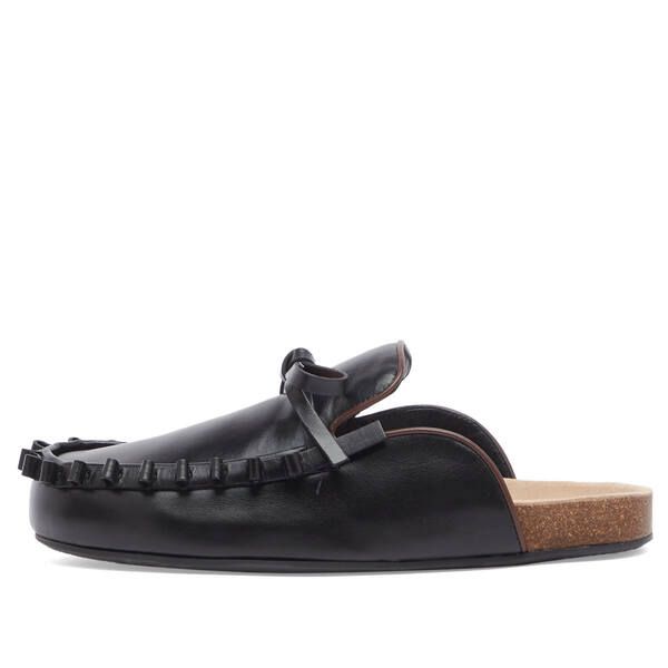 JWアンダーソン レディース シューズ スリッポン ローファー フリル JW Anderson Ruffle Loafer Black ブラック