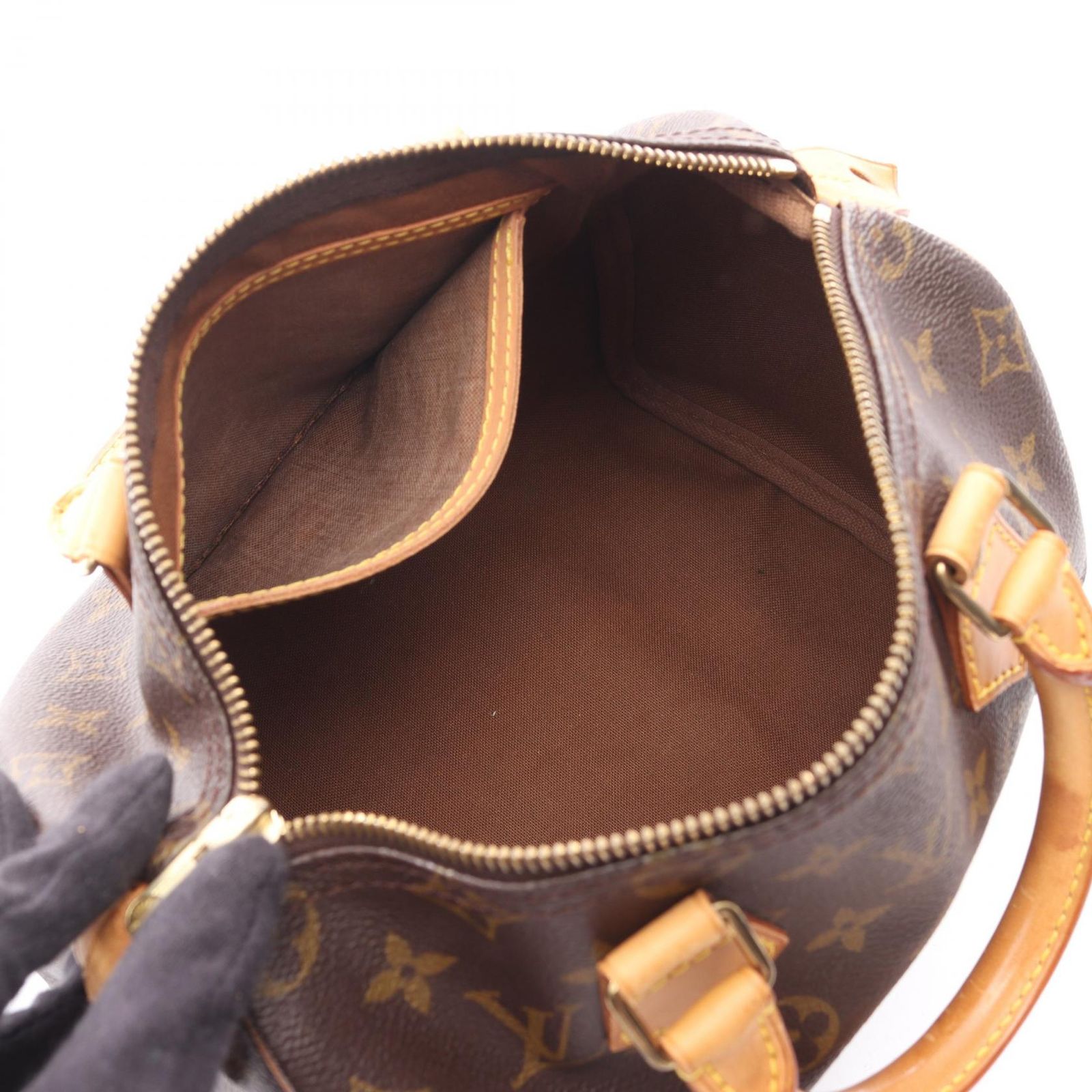 ルイ・ヴィトン LOUIS VUITTON スピーディ25 モノグラム ハンドバッグ バッグ PVCコーティングキャンバス レザー モノグラム レディース ブラウン系 M41528 【中古】 ルイ・ヴィトン LOUIS VUITTON ハンドバッグ スピーディ25 モノグラム