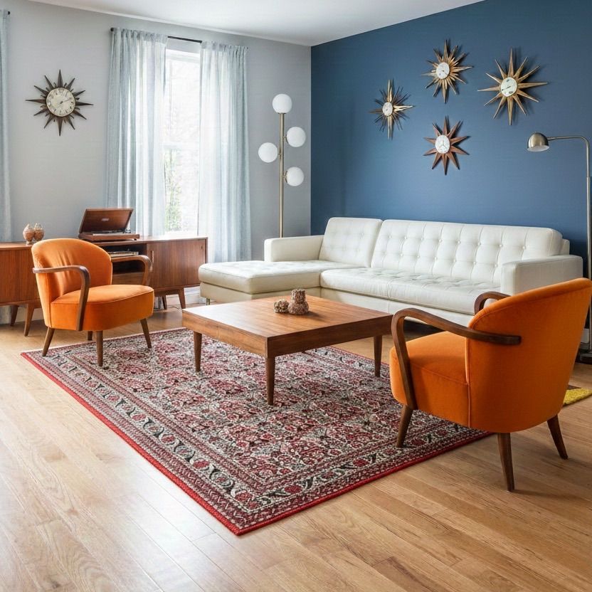 ペルシャ絨毯 アバデ産 本物 手織り オールド絨毯トライバルラグ