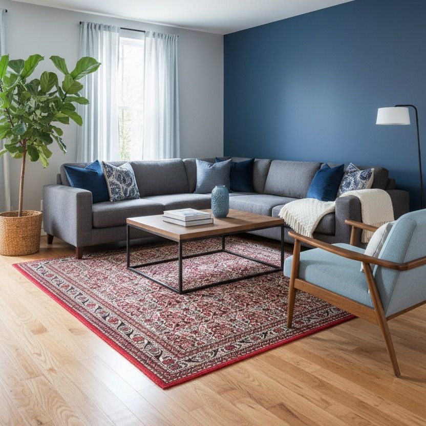 ペルシャ絨毯 アバデ産 本物 手織り オールド絨毯トライバルラグ