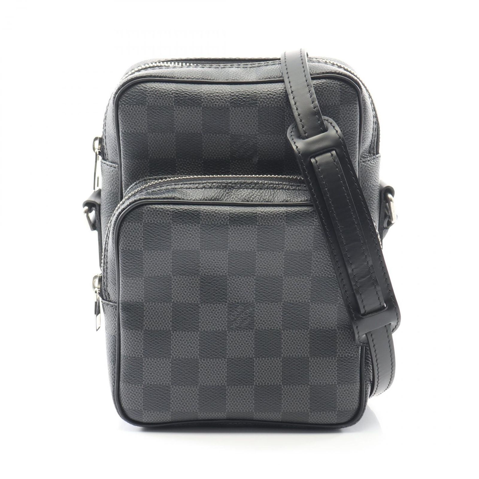 ルイ ヴィトン LOUIS VUITTON ショルダーバッグ レム N 41446 PVCコーティングキャンバス レザー メンズ A