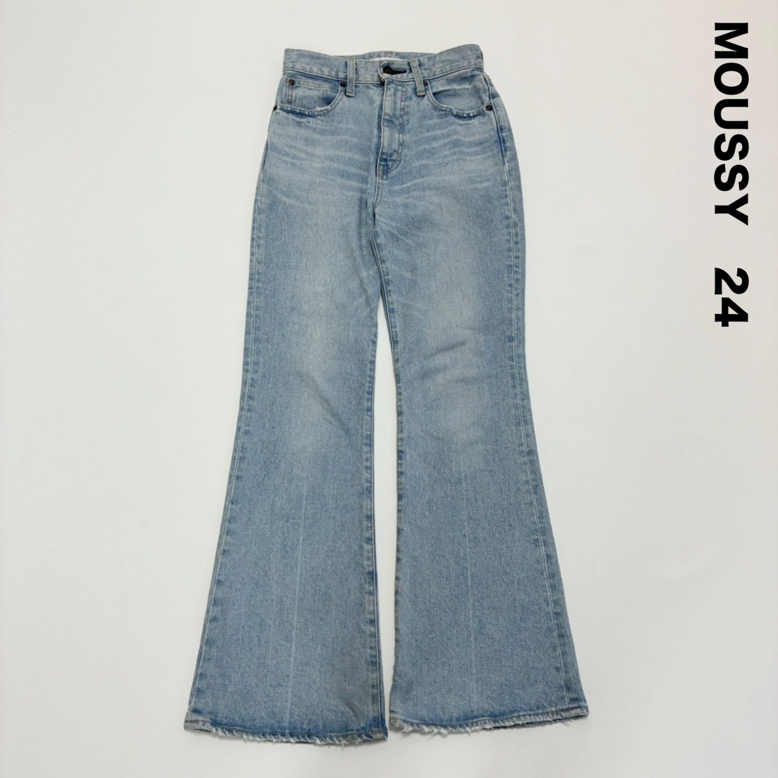 1584◆MOUSSY マウジーMVS D/BLU フレアデニム 24 MOUSSY | MVS D/BLU FLARE (フレア ) |SHEL'TTER WEBSTORE