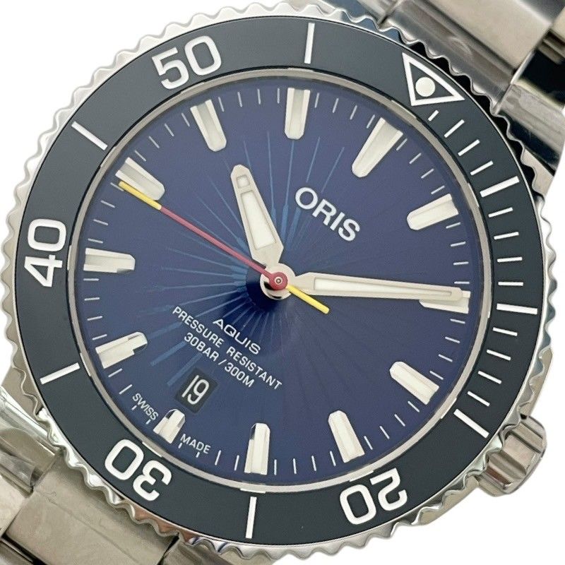 Oris ORIS Aquis Date Son Goku Limited Edition 0173377664185 Blue SS Automatic Mens Watch
