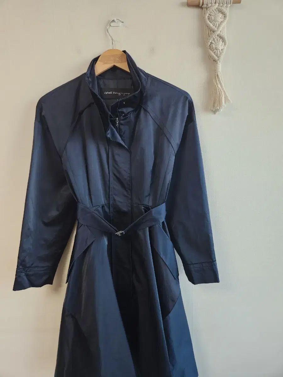 オブジェ サテン フ トレンチコート 44 55
