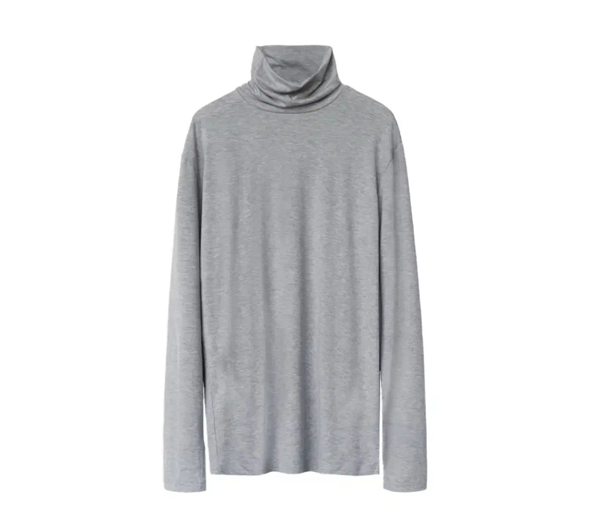 2 ポリテルのタートルネック グレー