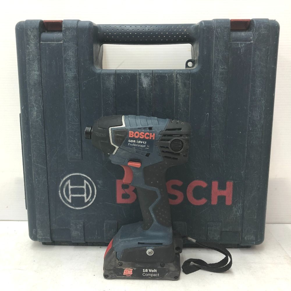 BOSCH ボッシュ 18 V バッテリーインパクトドライバ ケース 充電器 バッテリ セット やや軸ブレあり GDR LI