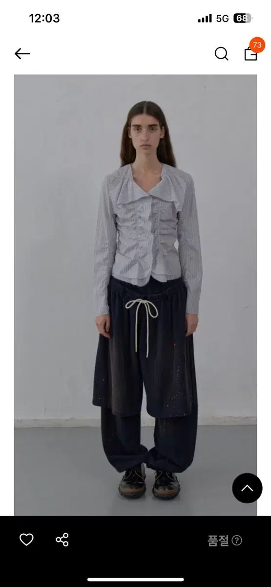 Lcdc tm ボリューム シャーリング ブラウス