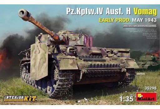 プラモデル 1 35 IV号戦車 H型 Vomag工場製 初期型 1943年 フルインテリア 内部再現 MA 35298