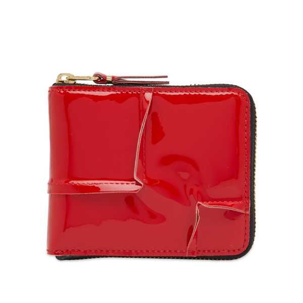 コムデギャルソン メンズ 財布 アクセサリー Comme des Garcons Wallet Reversed Hem Red