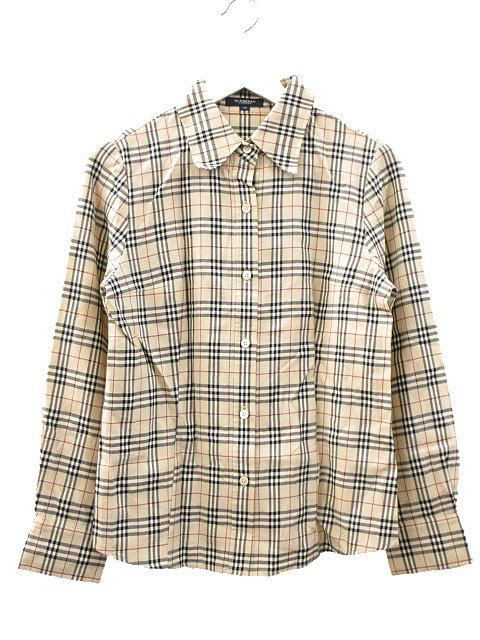 バーバリー ロンドン BURBERRY LONDON チェック シャツ ウール 40