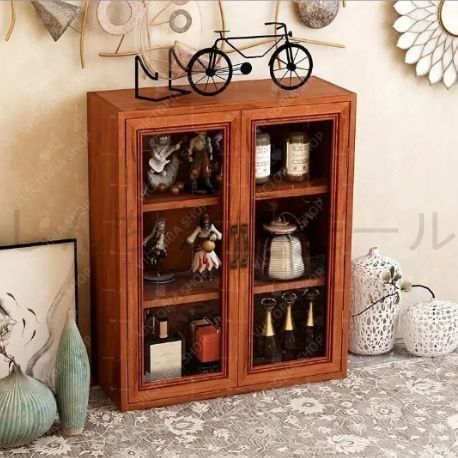 コレクションラック キャビネット 小型 木製 ラック 棚 収納 ショー