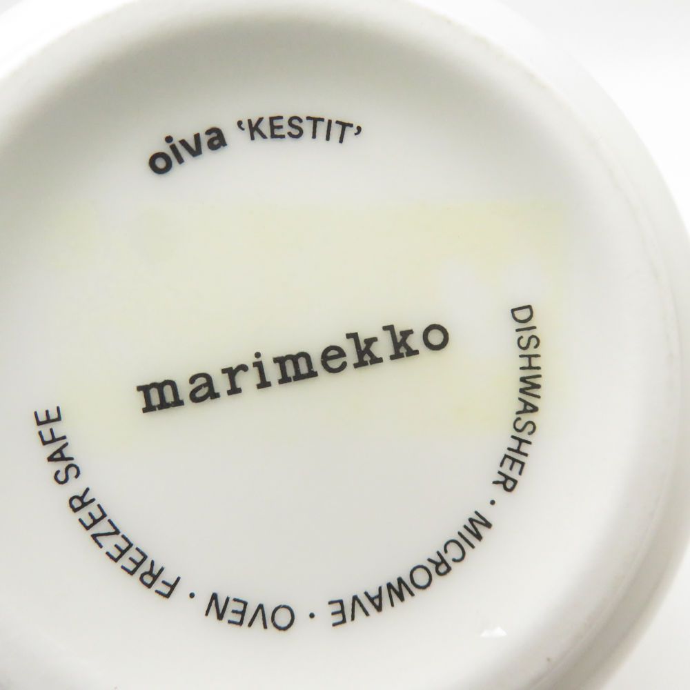 美品 marimekko マリメッコ ケスティト マグカップ スクエアプレート 3
