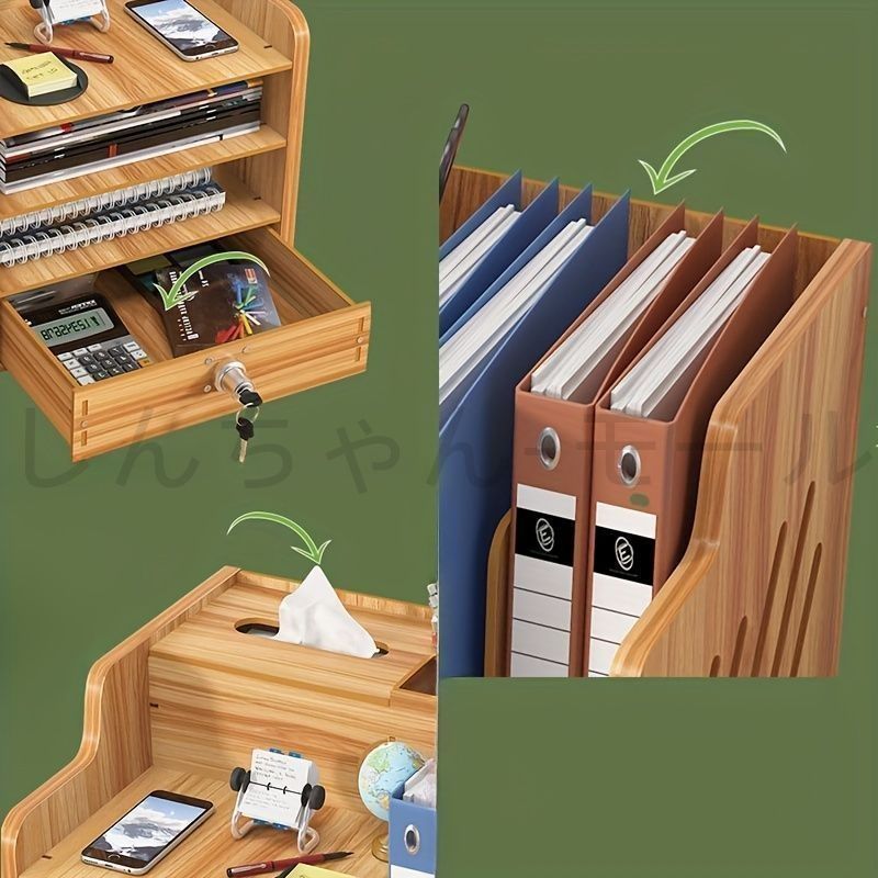 木製デスク 収納ボックス付き 楽天市場】 デスク下収納ボックス 木製 引き出し収納 隠し引き出し DIY