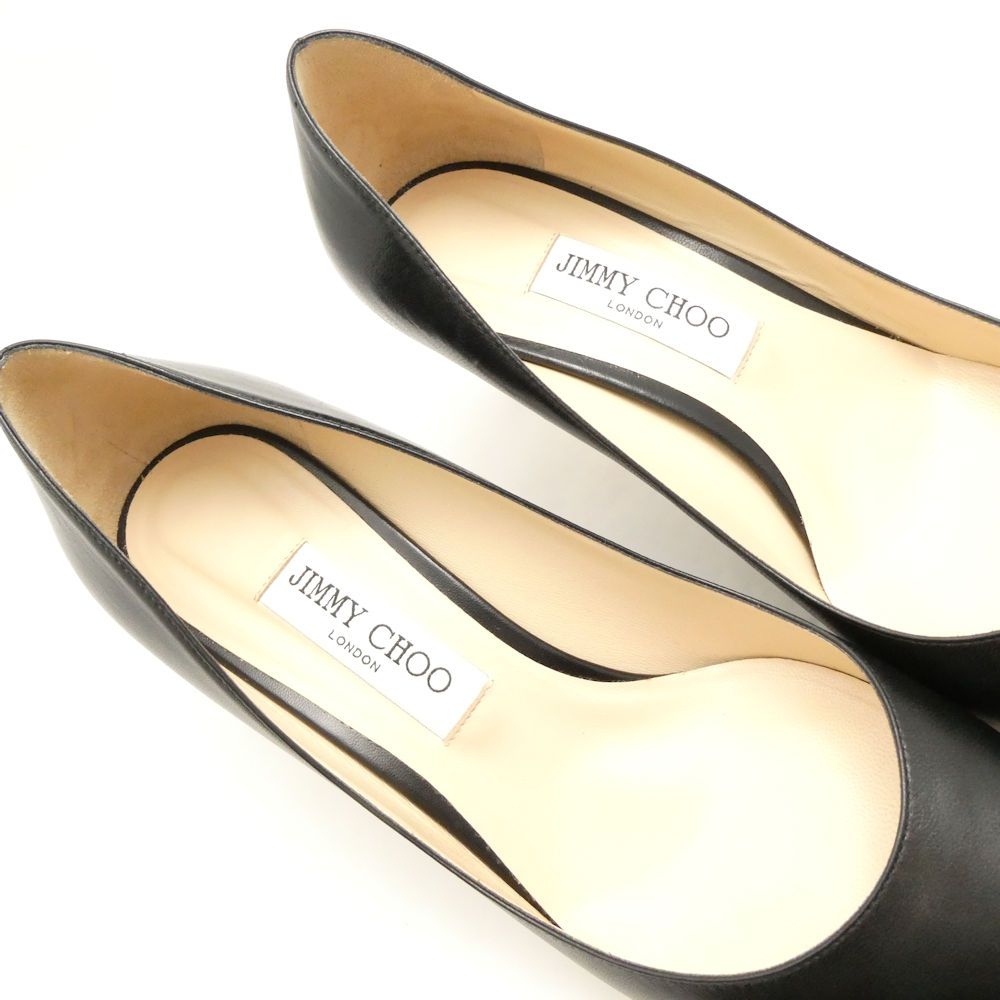 美品 JIMMY CHOO ジミーチュウ ポインテッドトゥパンプス 40 (25cm相当