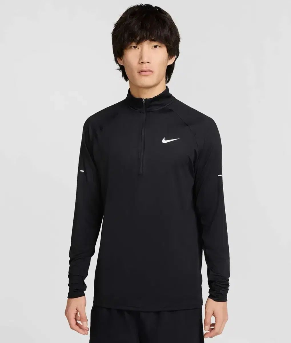 M L NIKE ストライド ドライフィット クォータージップ ランニング トップス ブラック
