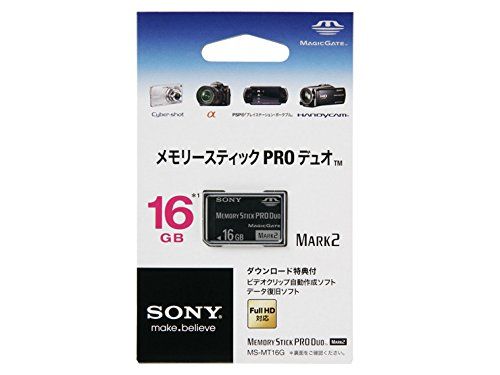 ソニー 著作権保護機能搭載IC記録メディア メモリースティック PRO デュオ 16 GB MS MT G T 1