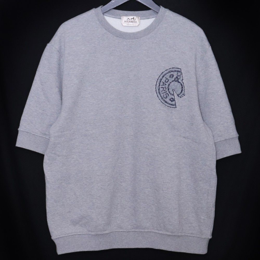 HERMES クルードセル セリエ スウェットTシャツ XLサイズ グレー