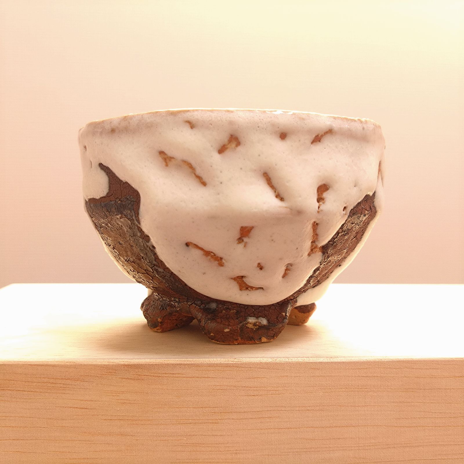 守田唐七 十字割高台 小鉢揃 5客 萩焼 鬼萩 - メルカリ