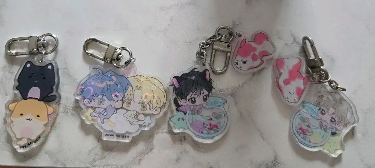 花が散る池 花散池 キーホルダー 4種 まとめ