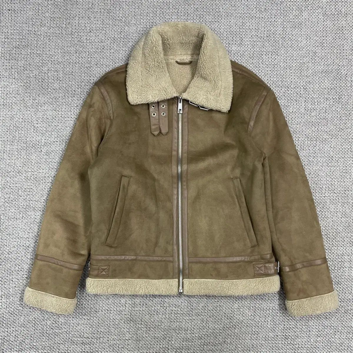 ZARA ムートン ジャケット / ブラウン 【公式通販】