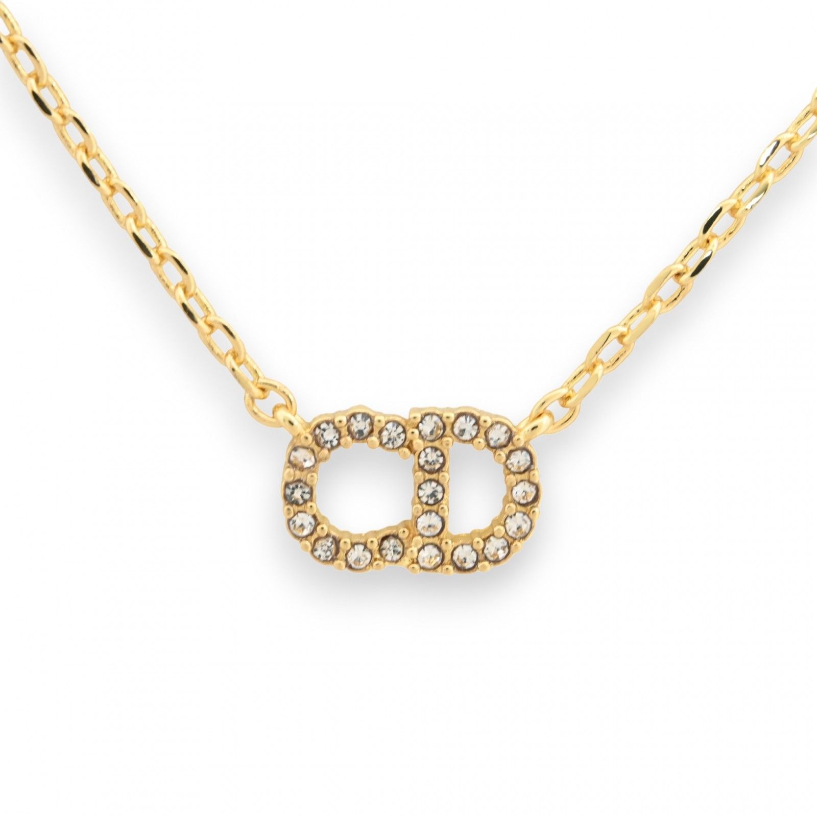 Dior Clair D Lune ネックレス ゴールド CD ロゴ ディオール Clair D Lune ネックレス CDロゴ Aランク di1919gg 【公式