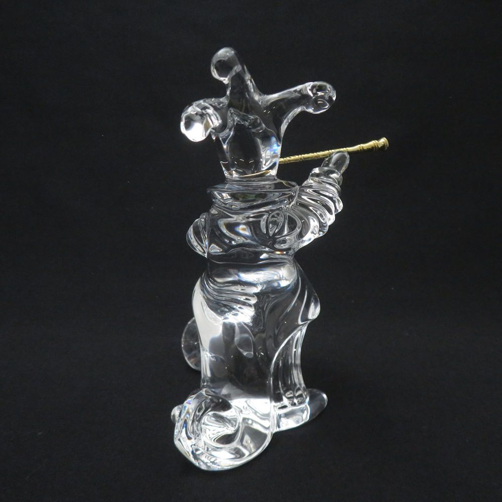 美品 Baccarat バカラ ピエロ Jean Boggio ペーパーウェイト 置物