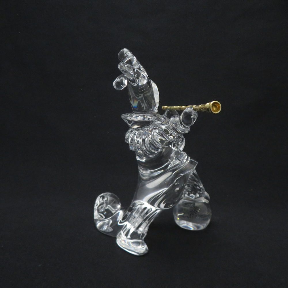 お値下【Baccarat バカラ】ピエロ 笛吹き 置物 Jean Baggio お値下