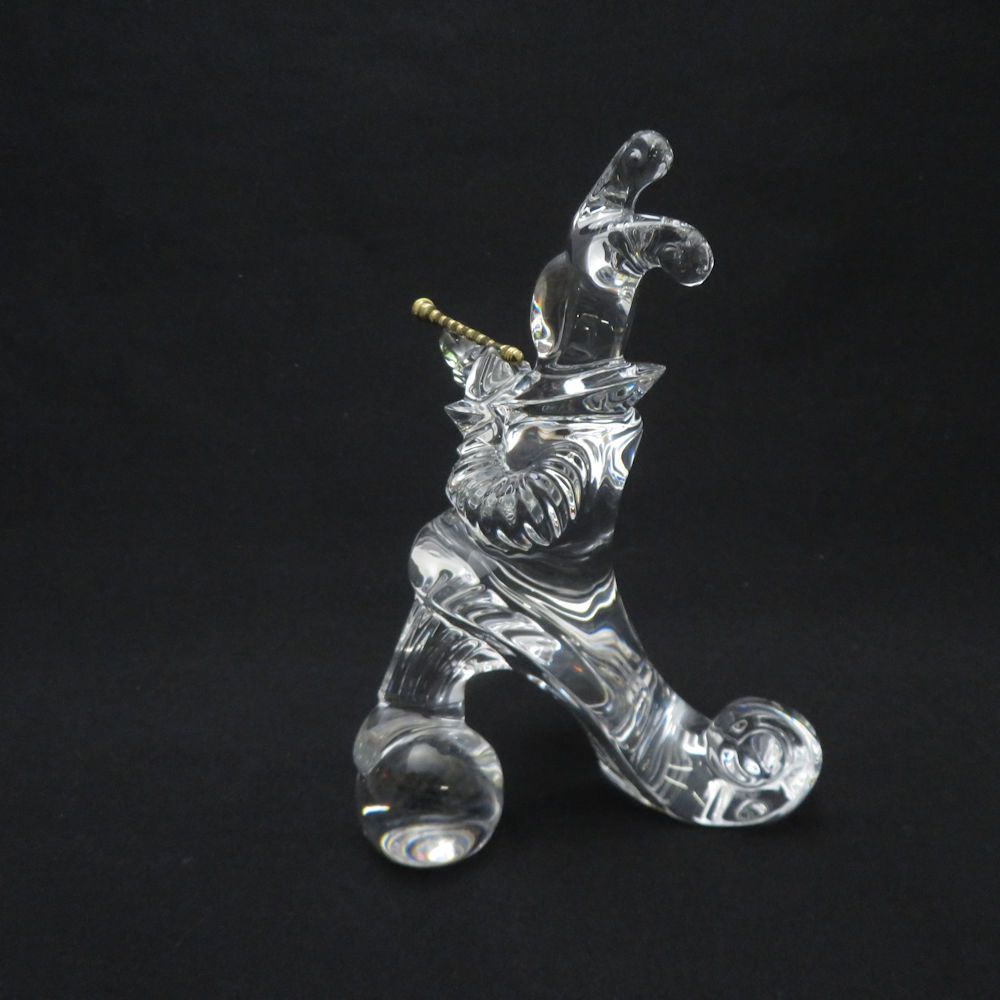 美品 Baccarat バカラ ピエロ Jean Boggio ペーパーウェイト 置物