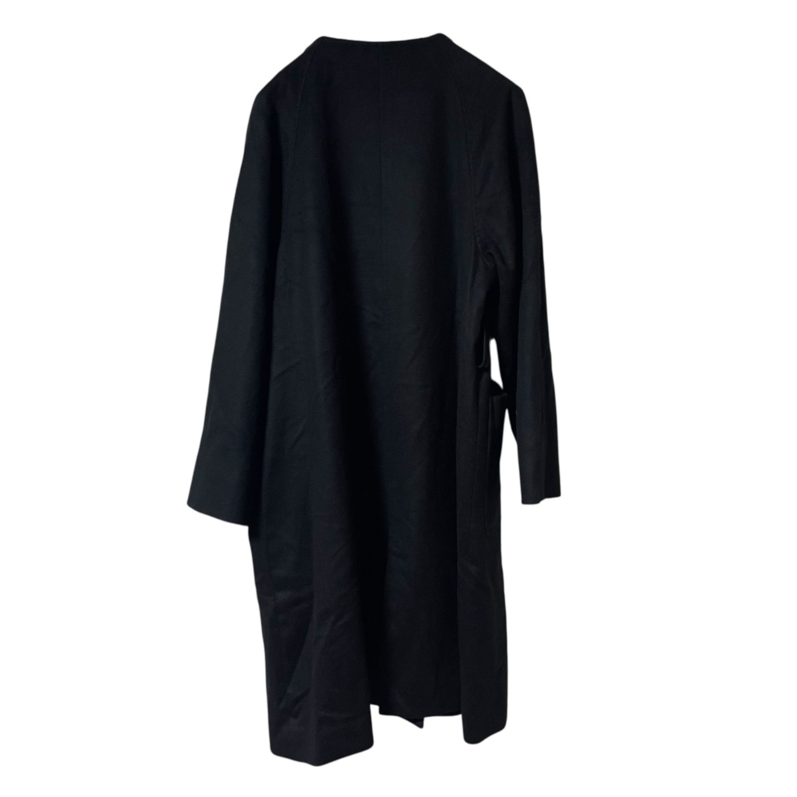 ZK16【美品】Zelal ゼラール ノーカラーコート ロングコート カシミヤ