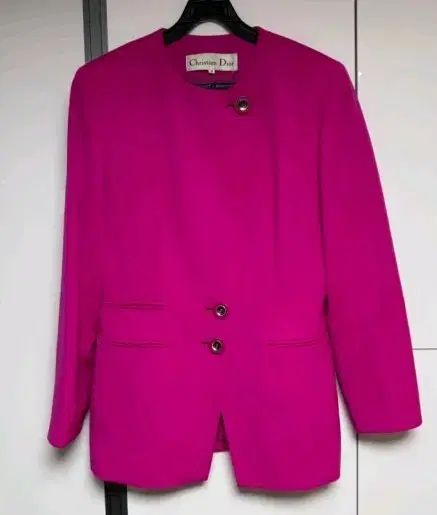 クリスチャン ディオール ピンク カラー ジャケット