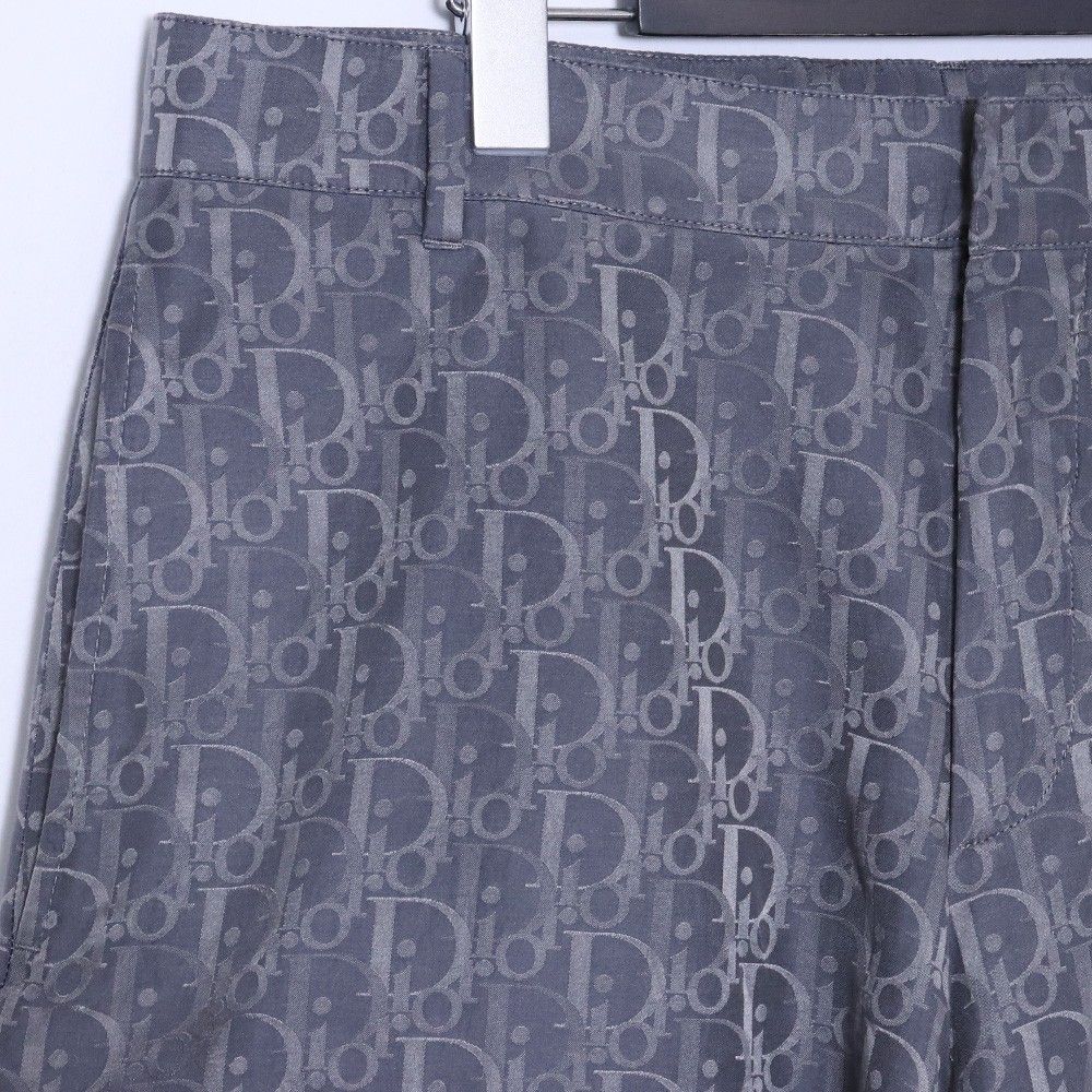 DIOR HOMME オブリーク柄 ショートパンツ シルク サイズ48 グレー