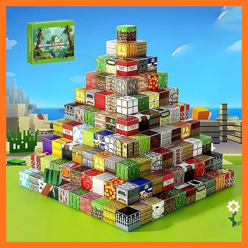 LIMANTY マグネットブロック磁石 積み木 300 pcs 私の磁気世界ブロックおもちゃ 磁気ブロッ DIY 磁性構築 自由組み立て 知育玩具 プレゼント