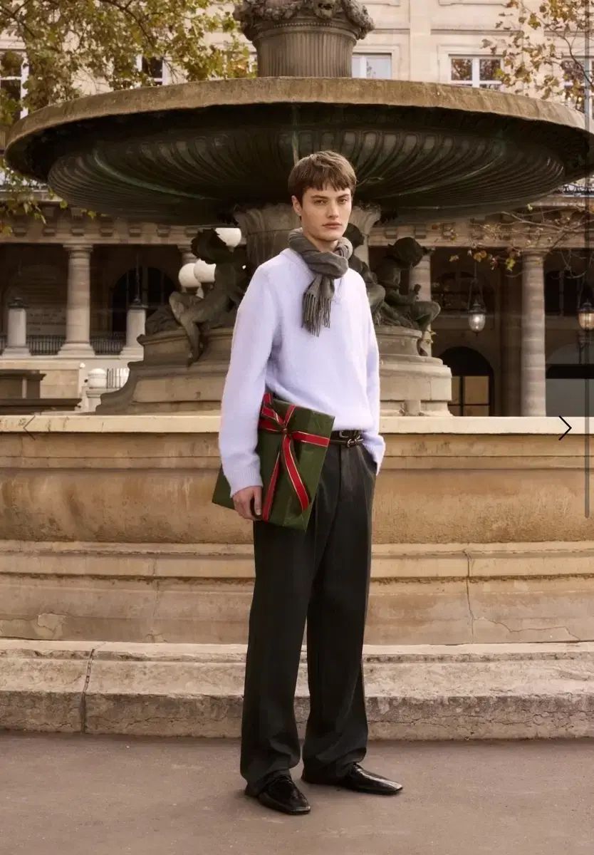 Stu CREASE BELT SLACKS in charcoal