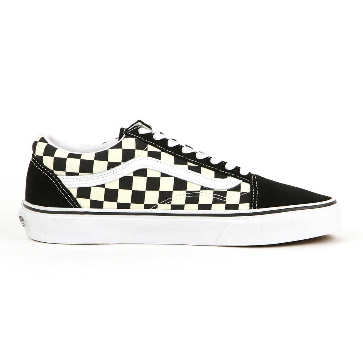  26 0 cm～29 cm バンズ スニーカー メンズ VANS オールドスクール チェッカーボード OLD SKOOL PRIMARY CHECK BLACK WHITE スニーカー 靴