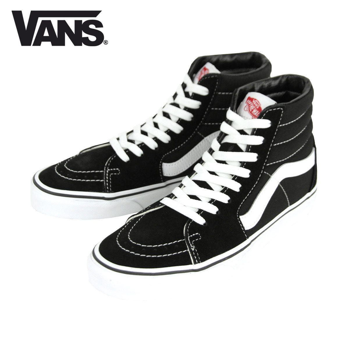 26 0 cm～29 cm バンズ スニーカー メンズ VANS スケートハイ SK 8 HI BLACK WHITE