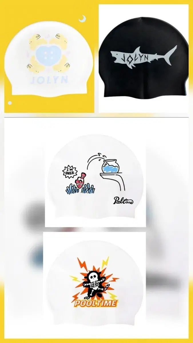 JOLYN シャーク バーニーバートン 火花 ダイビング 水泳帽整理