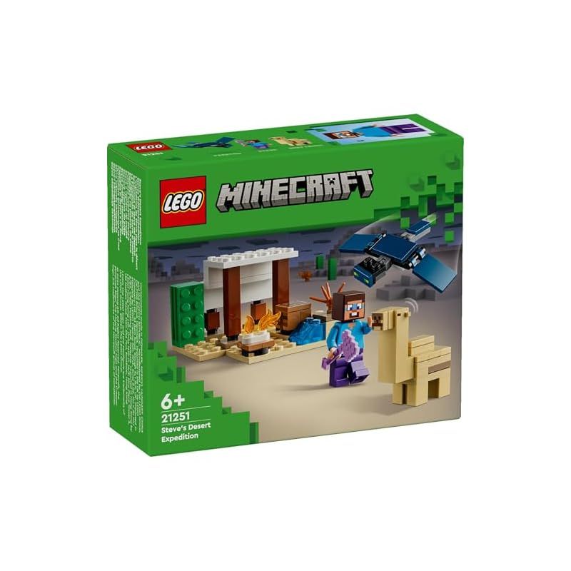 【新品】 レゴ(LEGO) マインクラフト スティーブの砂漠探検 おもちゃ 玩具 誕生日 プレゼント ブロック 知育 男の子 女の子 子供 6歳 7歳 8歳 9歳 マイクラ Minecraft グッズ 0