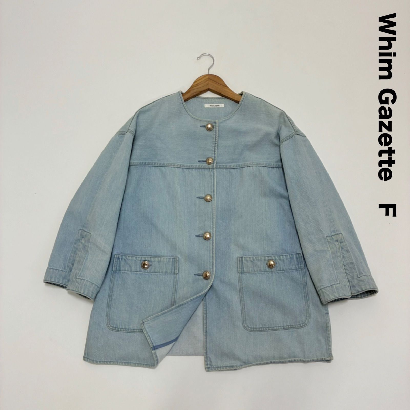 Whim Gazette  ウィムガゼット  デニムブルゾン デニムクルージャケット | Whim Gazette(ウィム ガゼット)レディース