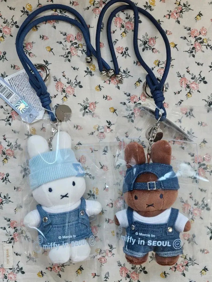 ソウル ミッフィー メラニ デニムエディション ぬいぐるみ キーホルダー 2種 セット