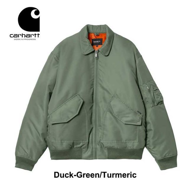 Carhartt I032300 OLTEN BOMBER MA-1 Flight Jacket メンズ アウター