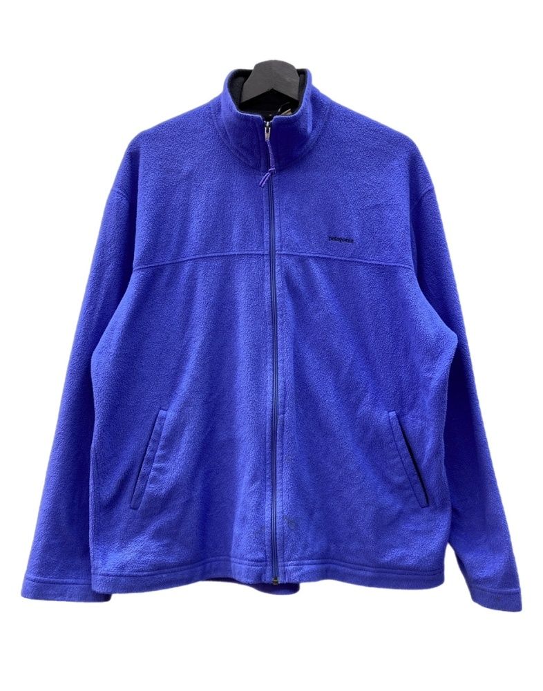 パタゴニア Patagonia FLEECE JACKET フリース ジャケット ジップアップ アウトドア 青 ロゴ ブルー Lサイズ 104 MT 2497