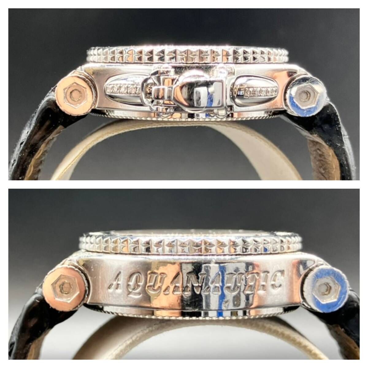 アクアノウティック Princess Cuda プリンセスクーダ P 005139 クォーツ 腕時計 全体キズ ベルト傷みあり