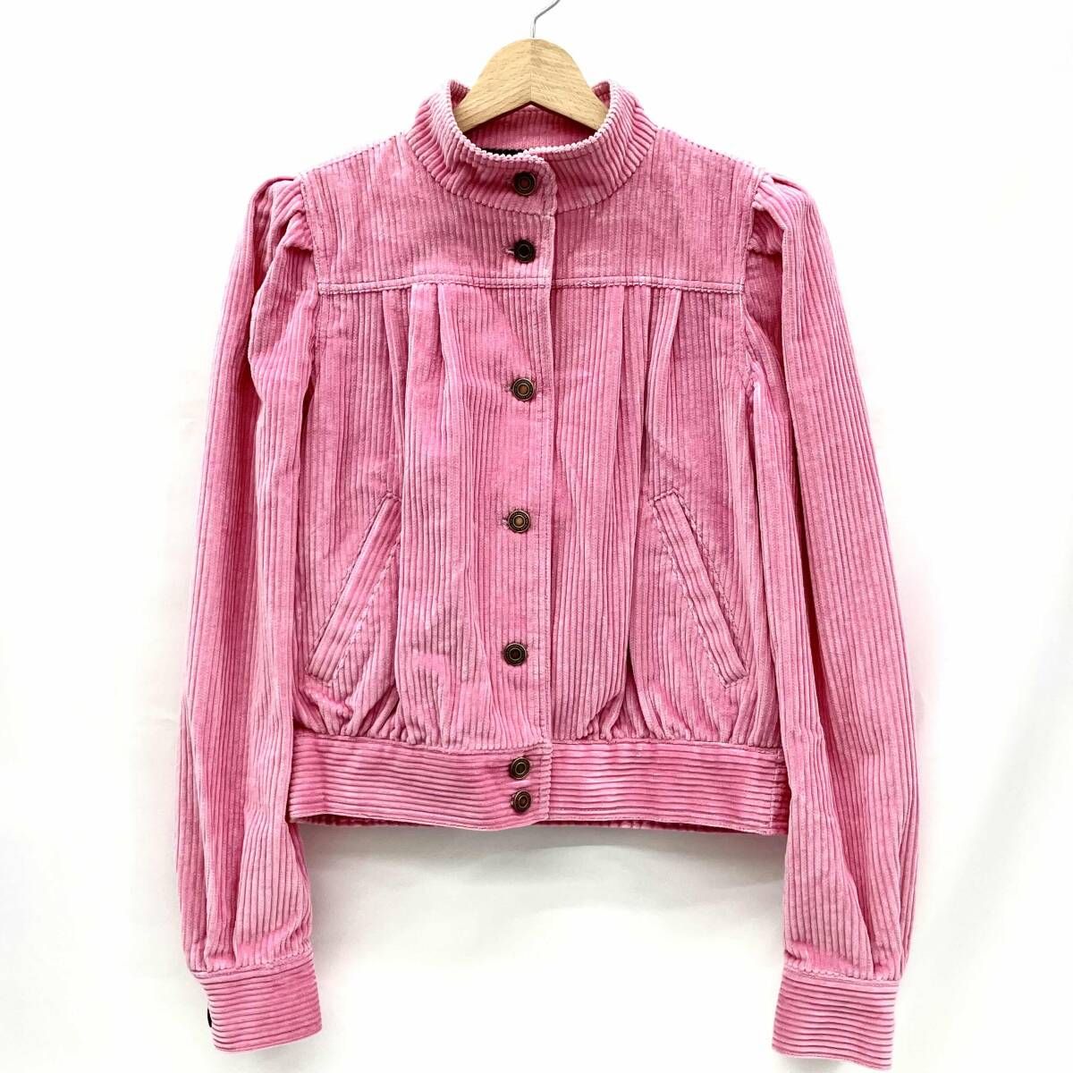 MARC JACOBS マークジェイコブス THE BLOUSON CORDUROY その他 ジャケット ブルゾン コーデュロイ ピンク レディース サイズ XS