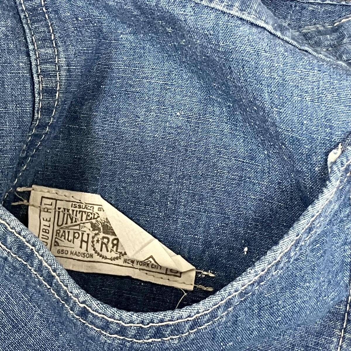 RRL RALPH LAUREN/ハーフ綿パン/25SS/コットンリネンシャンブレー