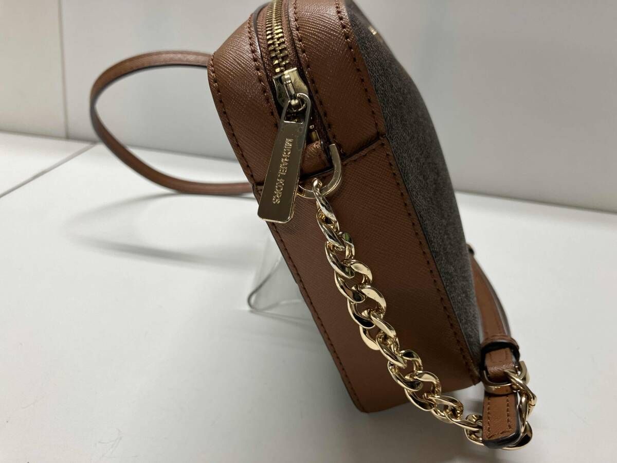 MICHAEL KORS ショルダーバッグ ブラウン チェーン マイケルコース