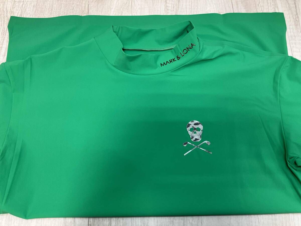 MARK&LONA Jaded Punching Mock neck shirts マークアンドロナ Sサイズ