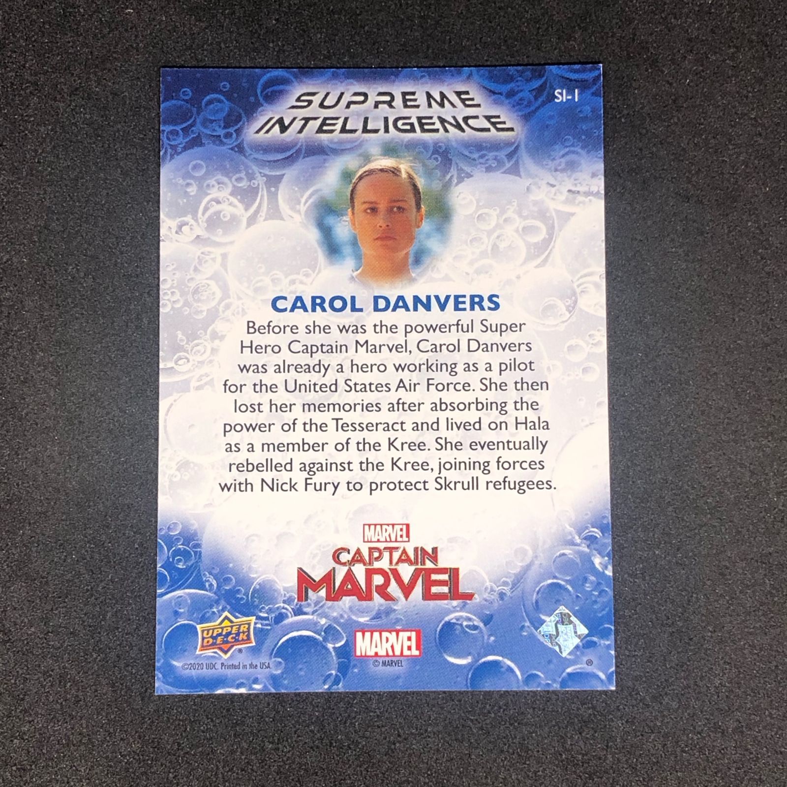 Brie Larson / ブリー・ラーソン 2020 Upper Deck Marvel キャプテン