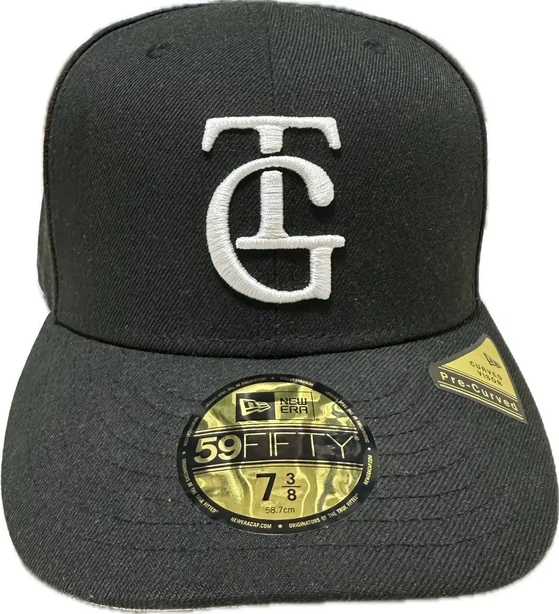 読売ジャイアンツ ERA ブラック TG ベースボールキャップ 59 FIFTY 7 3 8