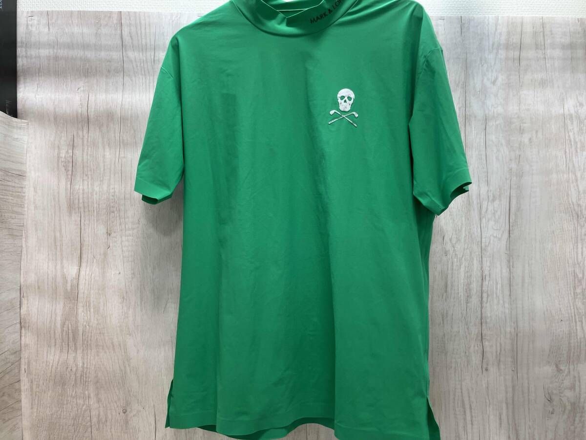 MARK LONA Jaded Punching Mock neck shirts Mサイズ グリーン メンズゴルフウェア ゴルフ